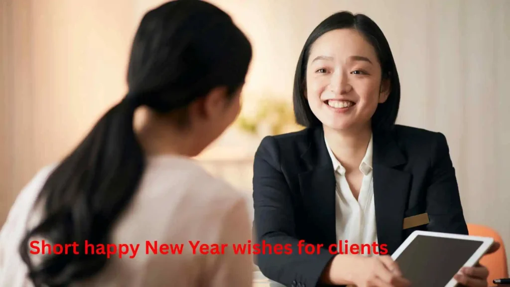 Short happy New Year wishes for clients