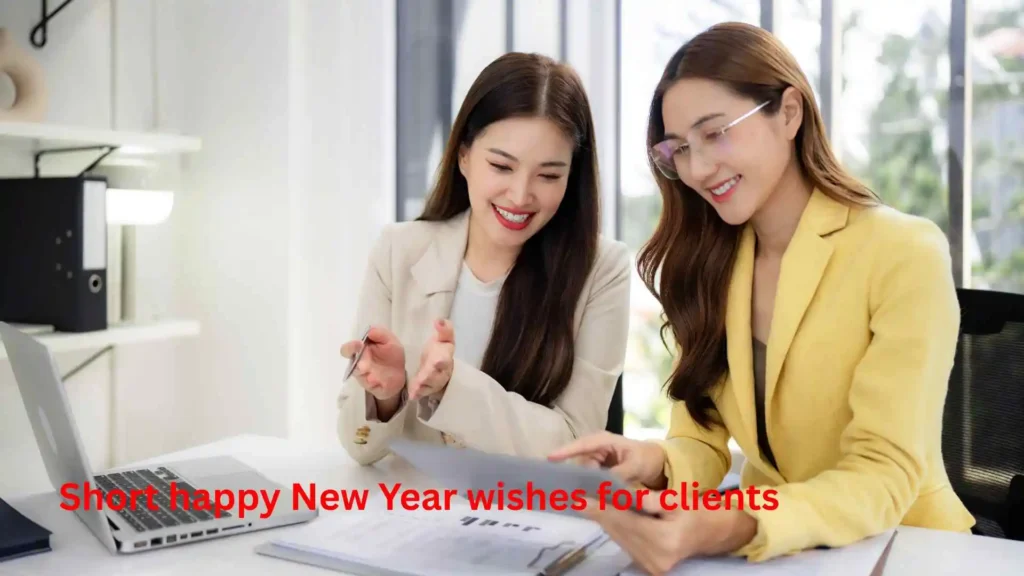 Short happy New Year wishes for clients