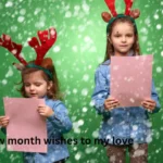 Short new month wishes to my love