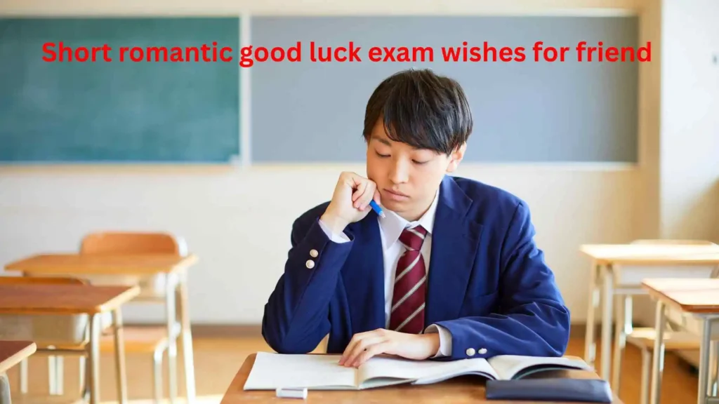 Short romantic good luck exam wishes