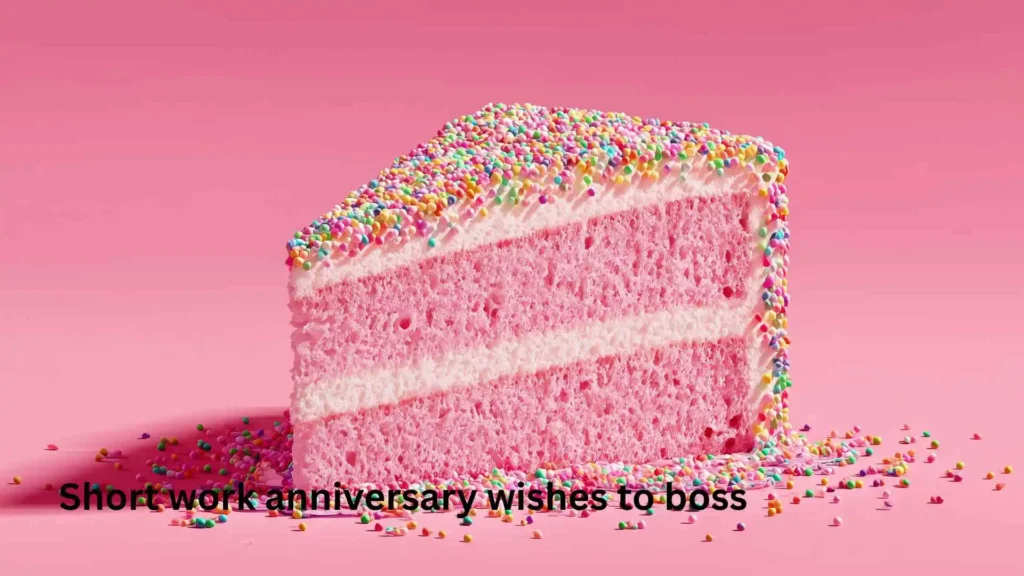 Short work anniversary wishes to boss