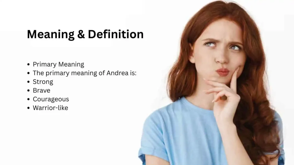 what does andrea mean