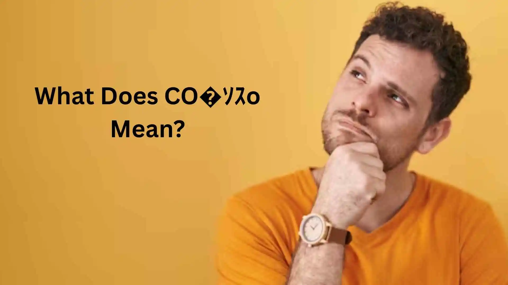 what does co�ｿｽo mean