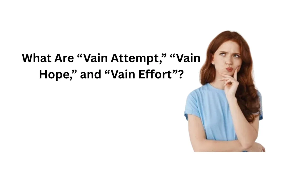 what does in vain mean