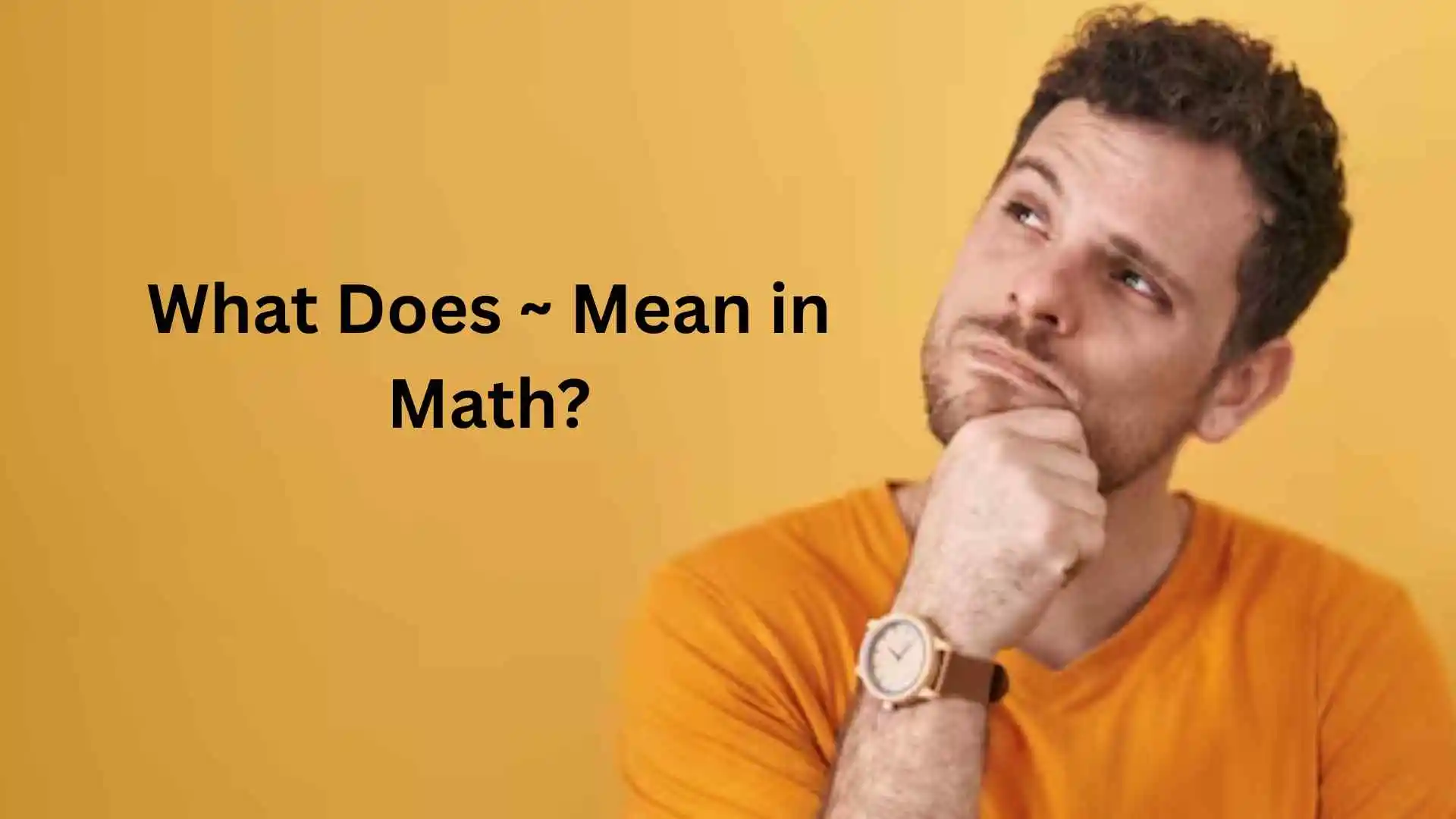 what does ~ mean in math