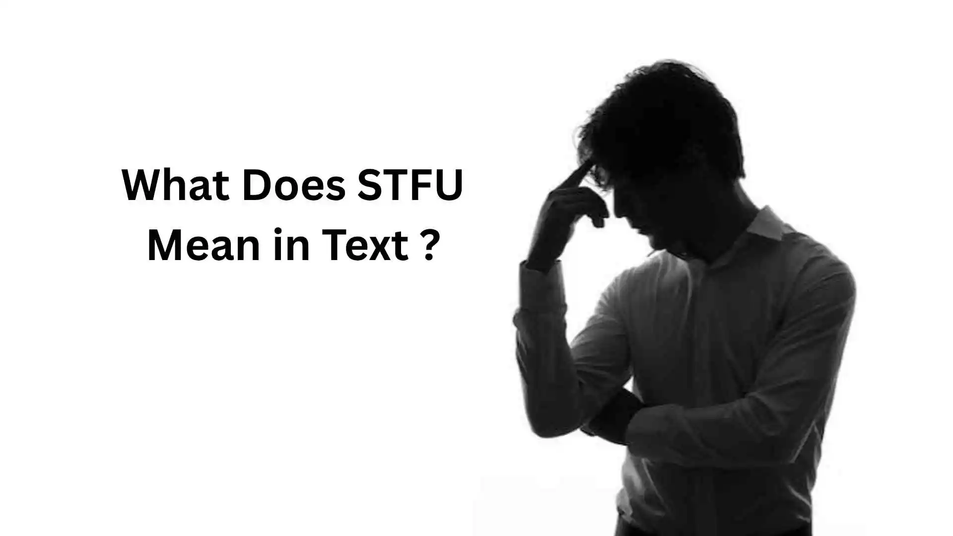 what does stfu mean in text