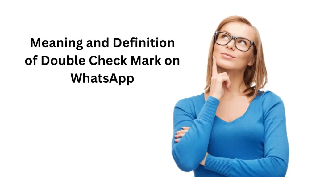 what does double check mark mean on whatsapp