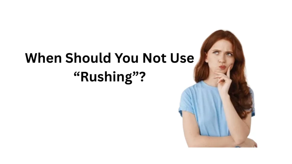 what does rushing mean in college
