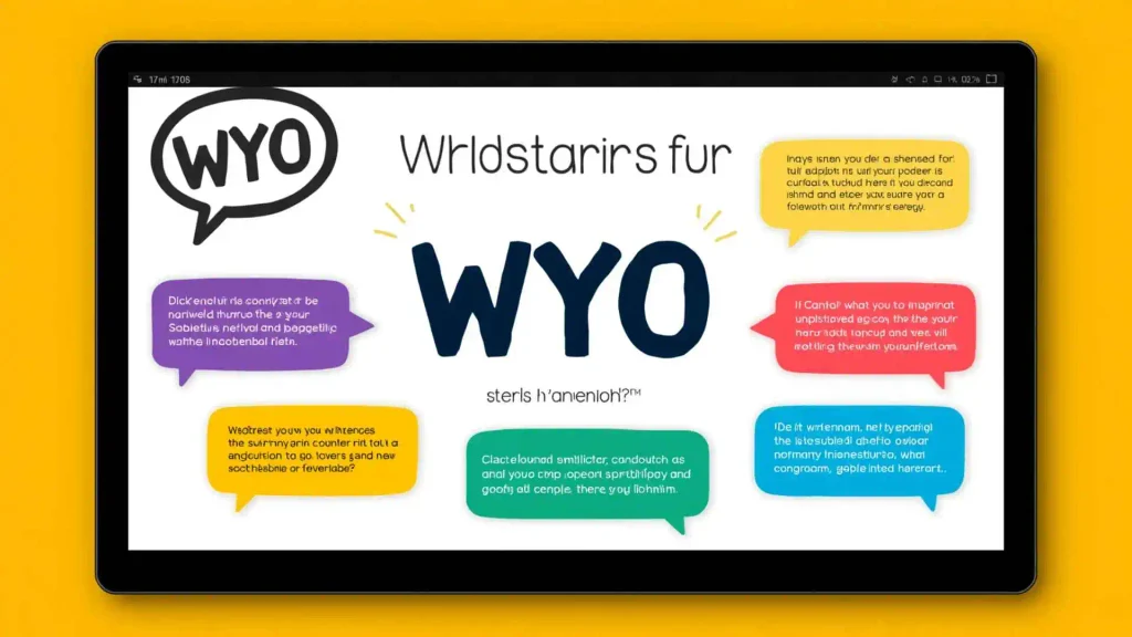 WYO Meaning In Text